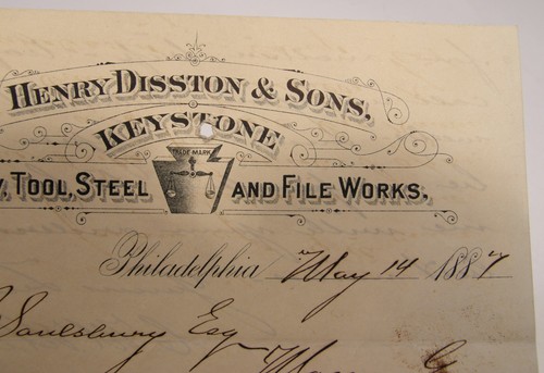 Antique 1877 letterhead henry - 1877,