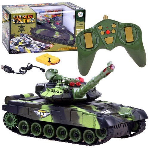Large remote controlled tank - controlled,