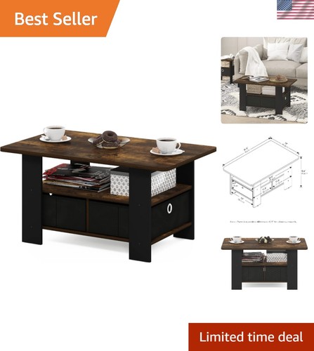 Chic coffee table - coffee, bin