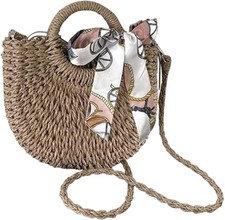 YYW Natural Straw Tote Bag