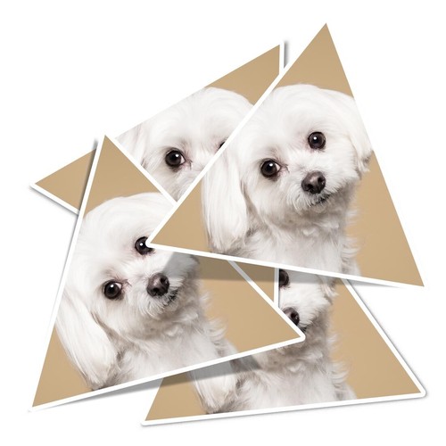 Triangle vinyl stickers - 4x,