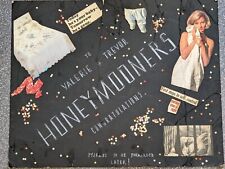 Vintage Original Huge handmade collage greeting card with rare post stamps 1966