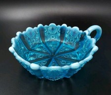 Blue Pearline Glass Nappy