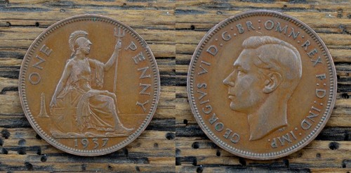 United kingdom one penny - kingdom,