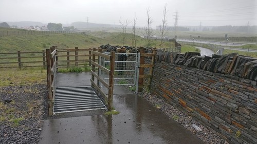 Photo 6x4 path and - gate, at