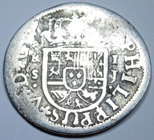 1700 spanish silver reales - 1700's,