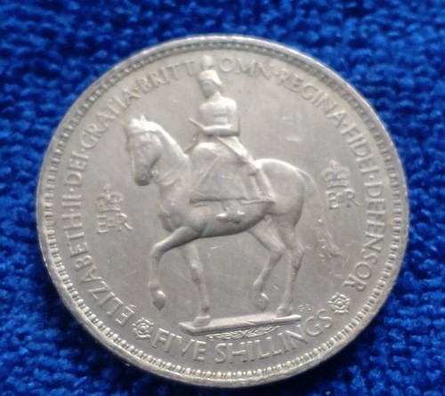 1955 crown five shillings - 1955,