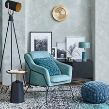 NEW Drew Occasional Chair Navy Velvet Viola Midnight