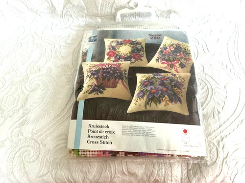 Vervaco cross stitch - cross, cushion
