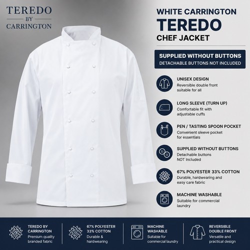 Mens white chef jacket coat - jacket,