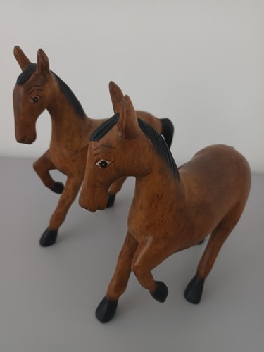 Hand carved wooden horse - carved,