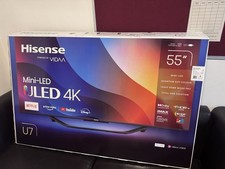 Hisense POWERED BY VIDAA Mini-LED ULED 4K In Pristine condition, still in Box.