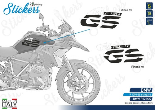 Stickers side tank - side, motorcycle