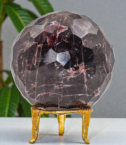 90mm red garnet crystal - red,