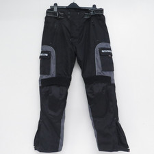 Norman Motorcycle Protective Padded Motorbike Trousers Size XL Black and Grey