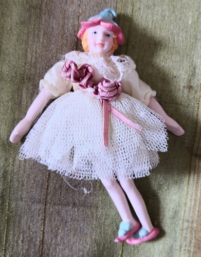 Porcelain ballerina doll - doll, /