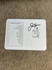 Jack Nicklaus Signed Scorecard