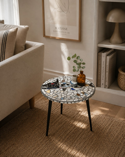 Handmade mosaic coffee table - handmade,