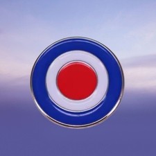 RAF Enamel Pin Badge British MOD Scooter Vespa RAF Gift Target Roundel Badge 
