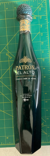 Empty patron alto tequila - empty,