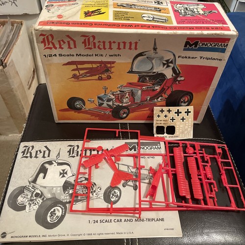 1968 red baron fokker - 1968, w/