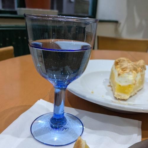 Single wine glass recycled - single,