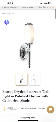 Chrome bathroom wall - wall, light