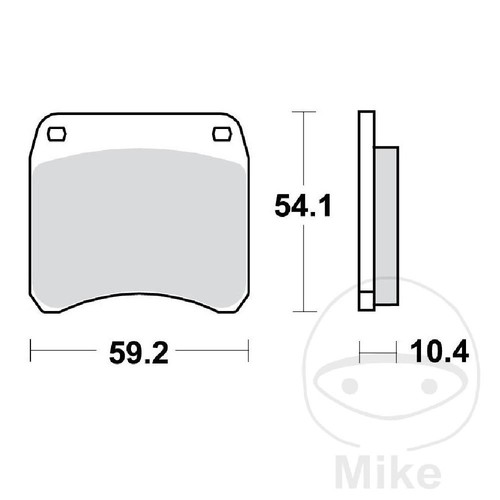 Standard brake pads trw mcb99 - pads,