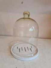 Decorative Glass Dome Jar With Base Bell Shaped Jar Display Stand Home Decoratio