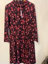 Brand New With Tags ADINI Kelani Dress Winter Rain Navy Rosewood RRP £85 Size L
