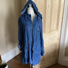 TU WOMENS LONG HOODED DENIM