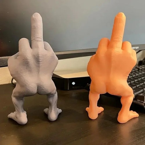 Funny middle finger figurine - finger,