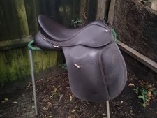 16 1/2 in Wintec WIDE Brown Synthetic Pony Cob Saddle Changeable Gullet Flocked