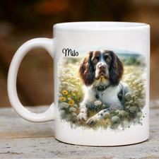 Personalised  Springer Spaniel Mug, Pet, Dog Lover, Gift Present