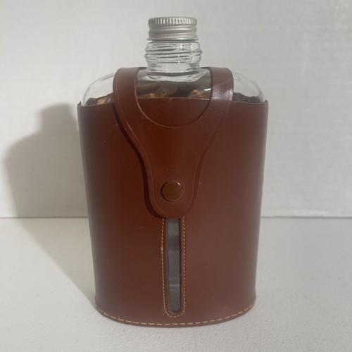 Vintage glass bottle - glass, flask