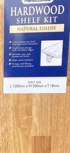 Hardwood shelf shelving kit - hardwood,