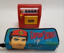 Fisher-Price Tape Recorder with Captain Scarlet Case & Cassette Bundle