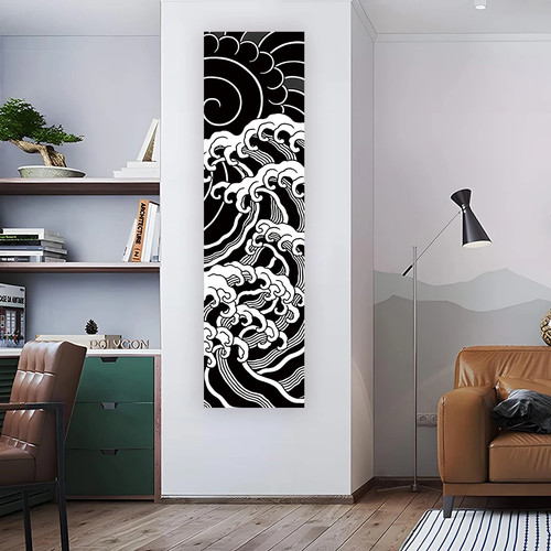 Japanese ocean waves tapestry - ocean,