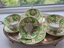ANTIQUE SAMUEL RADFORD'S TEA CUP & SAUCER ENGLAND PORCELAIN HAND PAINTED REGENT
