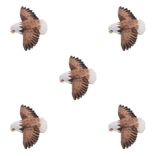 5pcs wooden handmde eagle - wooden,