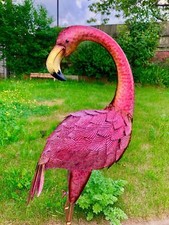Large HandMade Gold Flamingo