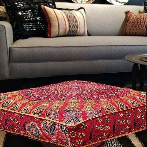 Indian large mandala cushion - large,
