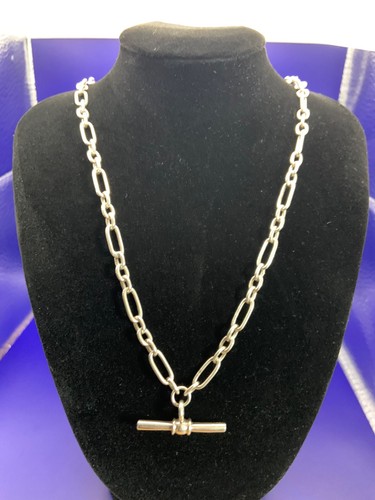 Solid silver albert chain - solid,
