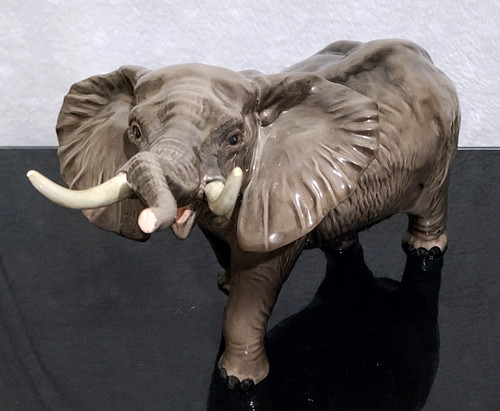 Beswick large elephant with - beswick,
