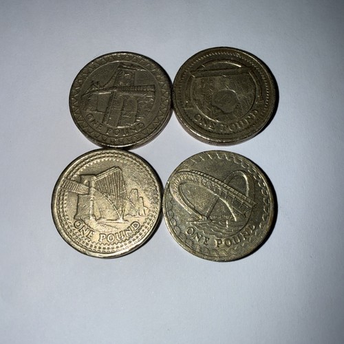 Full set british 1 coins - set, £1
