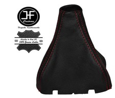 RED STICH LEATHER GEAR GAITER