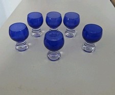 Cobalt Blue Drinking Glasses - Set of 6