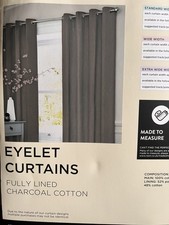 Grey Charcoal Lined Cotton