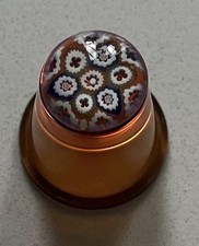 Vintage Caithness Millefiori Glass Thimble. Stunning design with  Detailed Top