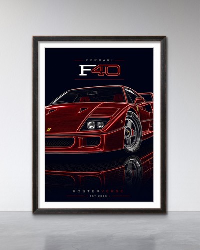 Ferrari f40 poster wall - |,